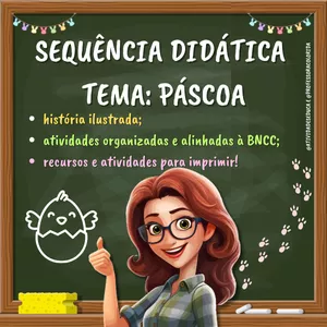 Imagem de capa para o Curso online Sequência Didática para o mês de Março - Tema: PÁSCOA - Material alinhado à BNCC com histórias e atividades para imprimir! 