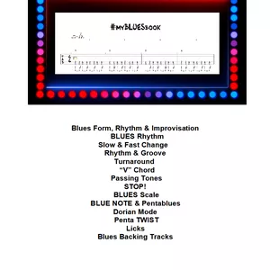 Cover image for Ebook #myBLUESbook - Apostila de guitarra BLUES!