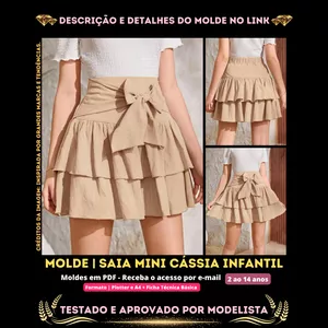 Imagem de capa para o Curso online [Molde em PDF] - Saia Mini Cássia Infantil 