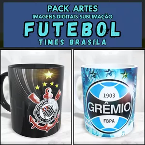 Imagem de capa para o Curso online Pack +400 Artes Para Sublimação Em Canecas Times De Futebol