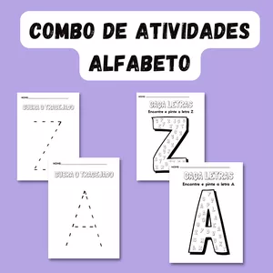 Imagem de capa para o Ebook 🔠 Kit de Atividades – Alfabeto