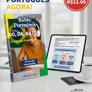 Imagem de capa para o Ebook Aprenda Artigos e Preposições em Português: Uma Jornada Visual e Prática