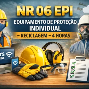 Imagem do curso NR 06 EPI – Equipamento de Proteção Individual – Reciclagem - 4 horas (Online)