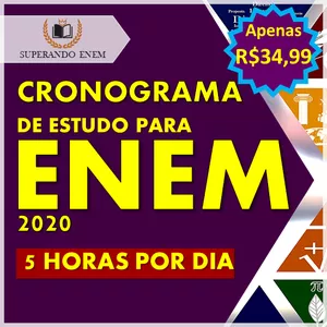 Imagem do curso Cronograma de Estudo 5 Horas por dia para Enem - Superando Enem