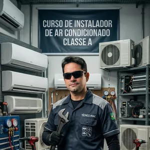 Imagem do curso CURSO ONLINE INSTALAÇÃO DE AR CONDICIONADO INSTALADOR CLASSE A