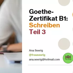 Imagem de capa para o Curso online Goethe-Zertifikat B1: Schreiben - Teil 3