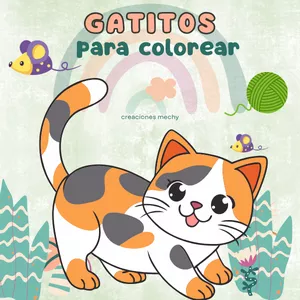 Imagen de portada para Ebook Libro para Colorear – “El mundo de los Gatitos” 🐾 | 20 dibujos para imprimir y pintar