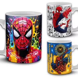 Imagen de portada para Curso online 50 Plantillas Digitales Para Sublimar Tazas 11oz Spiderman Superhéroe Hombre Araña Comics, Imágenes Diseños PNG, Incluye Mockups