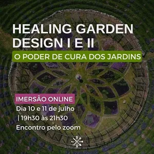 Imagem de capa para o Curso online HEALING GARDEN DESIGN I e II