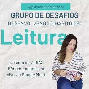 Imagem de capa para o Curso online Grupo de Desafio - Hábito de Leitura