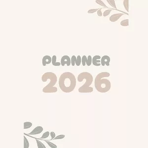 Imagem de capa para o Ebook  PLANNER 2026  : Devocional, oração e metas