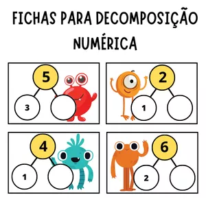 Imagem de capa para o Ebook FICHAS PARA DECOMPOSIÇÃO NUMÉRICA