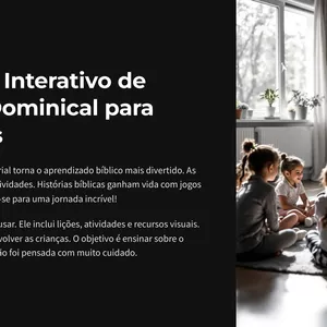 Imagem de capa para o Ebook Material de Escola Dominical para crianaças