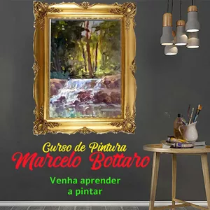 Imagem de curso de pintura online Marcelo Bottaro criado por Marcelo na hotmart