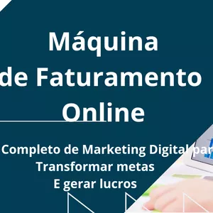 Imagem de capa para o Curso online Máquina de Faturamento Oline:O guia completo de Marketing digital  para Transformar metas e gerar lucros 