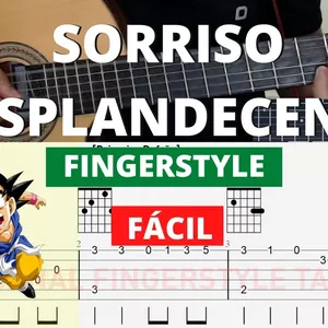 Imagem de capa para o Ebook Sorriso Resplandecente - Tema - Fingerstyle TAB
