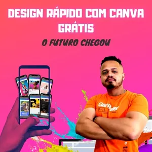 Imagem de capa para o Curso online Design Rápido com Canva Grátis 