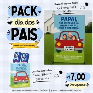 Imagem de capa para o Ebook Pack papai 💙 Painel e lembrancinha do carro para o DIA DOS PAIS 🌟