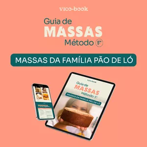 Imagem de capa para o Curso online Vico-Book Massas da Família Pão de Ló Método  F®