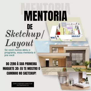Imagem de capa para o Serviço online Pacote Profissional- SketchUp e LayOut SketchUp
