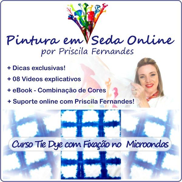Imagem de Curso de Pintura em Seda - Técnica Tie Dye com fixação no microondas criado por Priscila na hotmart