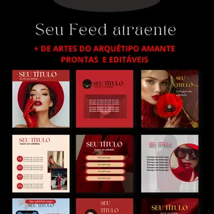 Imagem de capa para o Curso online PACK ARQUETIPO AMANTE PARA FEED