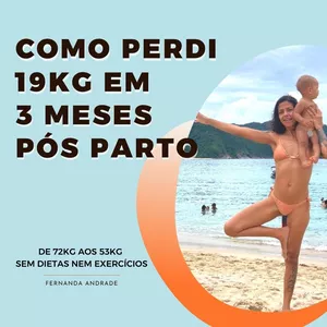 Imagem de capa para o Ebook Como Perdi 19kg em 3 meses pós parto