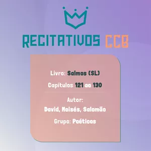 Imagem de capa para o Ebook Recitativos CCB para Impressão - Salmos do Capítulo 121 ao 130