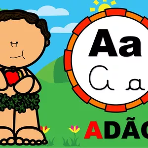 Imagem de capa para o Curso online ALFABETO DE PAREDE - NOMES BIBLÍCOS