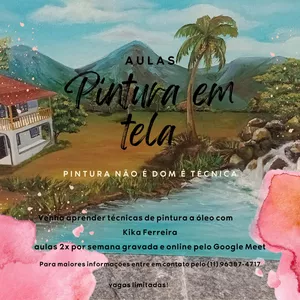 Imagem do curso Curso de Pintura em Tela sem segredos