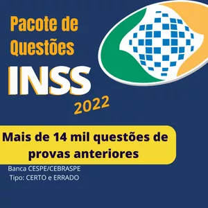 Imagem de capa para o Ebook Pacote de Questões - INSS 2022