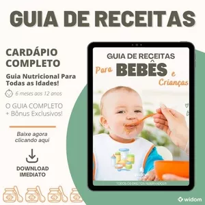 Imagem de capa para o Ebook E-Book Ilustrado | O Guia de Receitas Para Bebês e Crianças