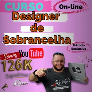 Imagem de capa para o Curso online Curso Designer de Sobrancelha - Por Youtuber Rodrigo Campesatti