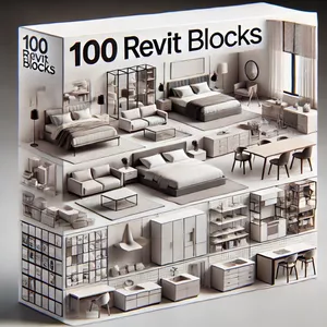 Imagen de portada para Ebook Colección de 100 Bloques de Revit - By ArchitZS