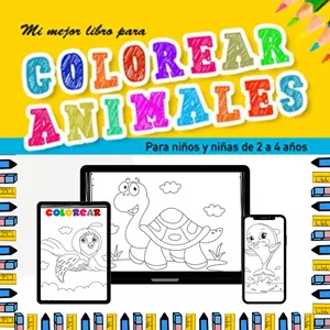 Imagen de portada para Ebook Dibujos de animales para pintar