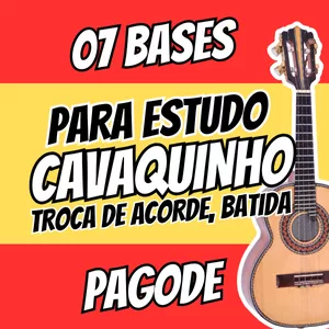 Imagem de capa para o Curso online 07 BASES DE SAMBA PARA ESTUDO DE CAVACO E VIOLÃO ARQUIVO EM MP3