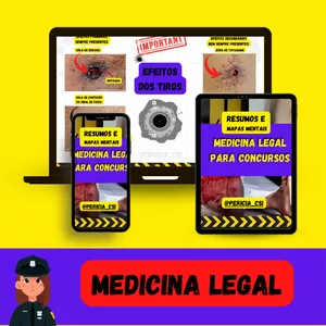 Imagem de capa para o Ebook Medicina Legal para Concursos (Resumos e Mapas Mentais)