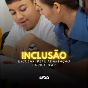Imagem de capa para o Curso online Inclusão escolar, PEI e adaptação curricular - FCA