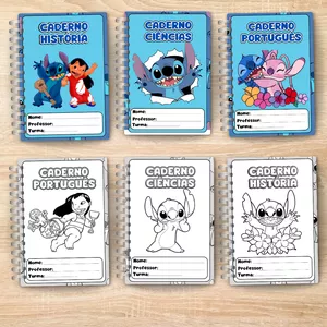 Imagem de capa para o Ebook Capas de cadernos com o tema Stitch