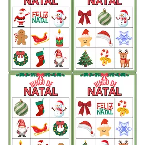 Imagem de capa para o Ebook Bingo Natalino