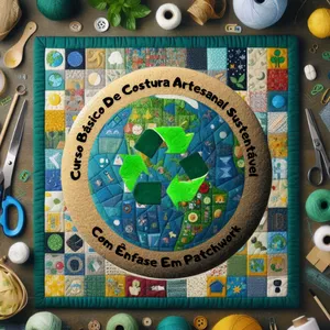 Imagem do curso Curso básico de costura artesanal sustentável com ênfase em patchwork.