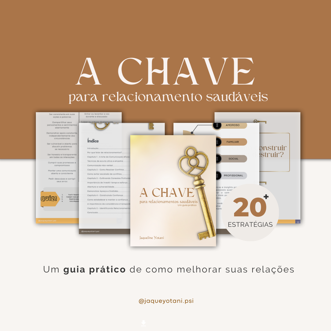 Imagem do curso [E-BOOK] A CHAVE - para relacionamentos saudáveis