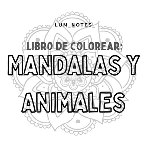 Imagen de portada para Ebook Libro para Colorear: Mandalas y Animales - Relajación Creativa en PDF
