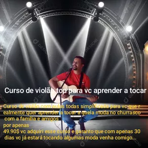 Imagem de capa para o Curso online Curso de violão simplificado
