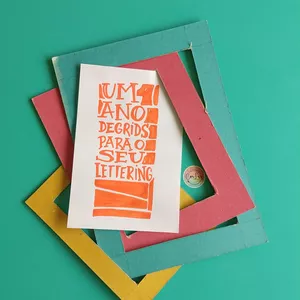 Imagem de capa para o Ebook UM Ano de Grids pra lettering