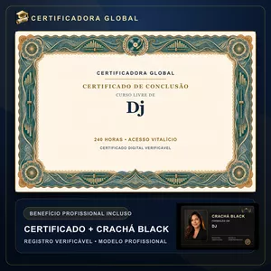 Curso 🔥 BOLSA 100% [APLICADA] - [MATRÍCULA] CURSO DE FORMAÇÃO EM DJ - ACESSO VITALÍCIO - CRACHÁ BLACK + REGISTRO - CASHBACK R$ 25 - BÔNUS APOSTILA EXTRA - FP