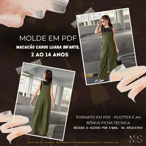 Imagem de capa para o Curso online NS Molde em PDF - Macacão Cargo Luana Infantil ID 3745831