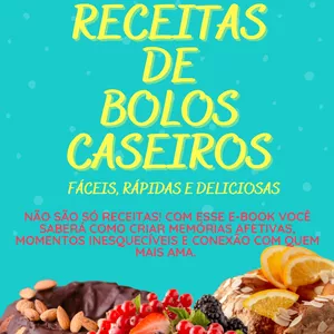 Imagem de capa para o Ebook 50 RECEITAS DE BOLOS CASEIROS / PAIS E FILHOS JUNTOS NA COZINHA