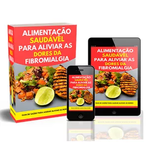 Imagem de capa para o Ebook 15 Receitas de Alimentação Saudável para quem tem Fibromialgia
