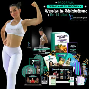 Imagen de portada para Curso online Programa: Desinflama tu abdomen, resetea tu metabolismo en 14 días y elimina tus primeros 7 kilos